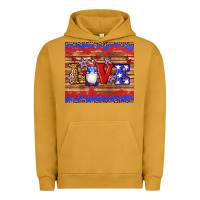 Pigment Peanut Butter american flag gnomes love star leopard glitter Urban Hoodie - Artiststas