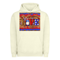 Pigment Pistachio american flag gnomes love star leopard glitter Urban Hoodie - Artiststas