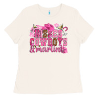 Bone kisses cowboys martinis Ladies Tee - NancyCooperArtShop