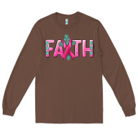 Chestnut Cancer Faith with gemstone Long Sleeve Tee - NancyCooperArtShop
