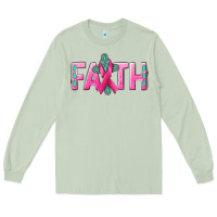 Matcha Cancer Faith with gemstone Long Sleeve Tee - NancyCooperArtShop