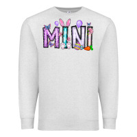 Oatmeal Heather easter day mini Premium Sweatshirt - CowhideDigitalArt