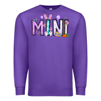 Purple easter day mini Premium Sweatshirt - CowhideDigitalArt