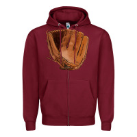 Baseball Glove Zipper Hoodie | Teevron