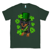 Sports Green st. patrick's day lucky dachshund puppy Classic Tee - RanaPortraitStore