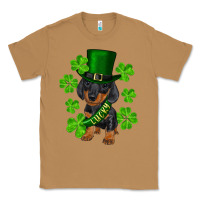 Toasted Coconut st. patrick's day lucky dachshund puppy Classic Tee - RanaPortraitStore