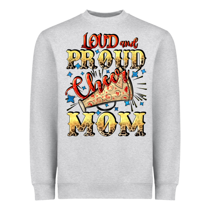 Loud And Proud Cheer Mom Mother's Day Heavyweight Sweatshirt by CowGirlArtShop | Teevron