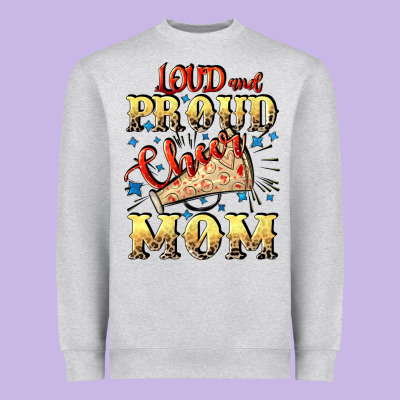 Loud And Proud Cheer Mom Mother's Day Heavyweight Sweatshirt Designed By Cowgirlartshop