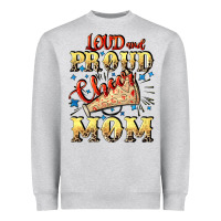 Heather Grey Loud and proud cheer Mom Mother's Day Heavyweight Sweatshirt - CowGirlArtShop