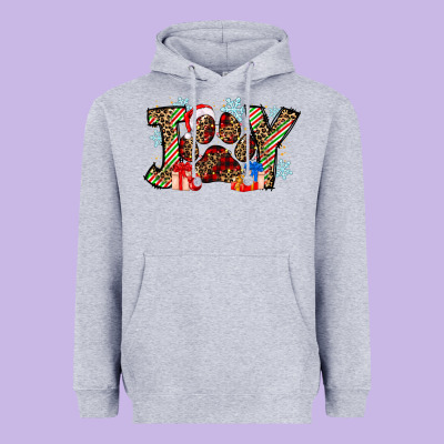 Festive Joy Heavyweight Hoodie Designed By Cowhidedigitalart