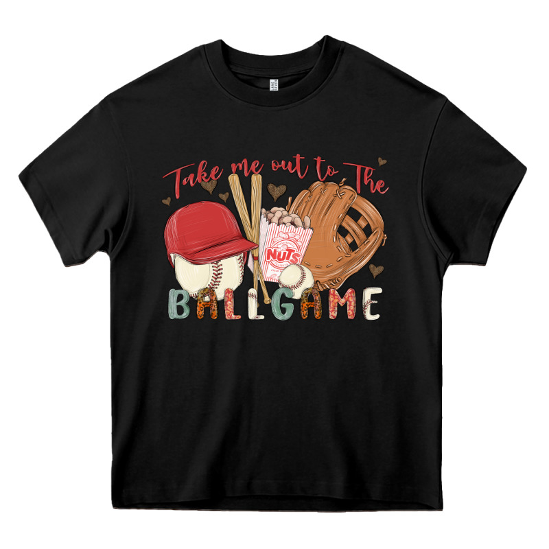 Take Me Out To The Ballgame Heavy Core Tee by MaliasSmallBusiness | Teevron