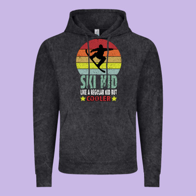 Ski Kid Like A Regular Kid But Coolers Vintage Hoodie Designed By Bettercallsaul
