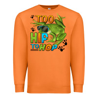 Too Hip To Hop Frog Premium Sweatshirt | Teevron