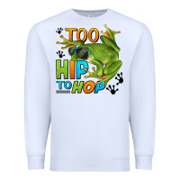 White too hip to hop frog Premium Sweatshirt - LillyAllenDesigns