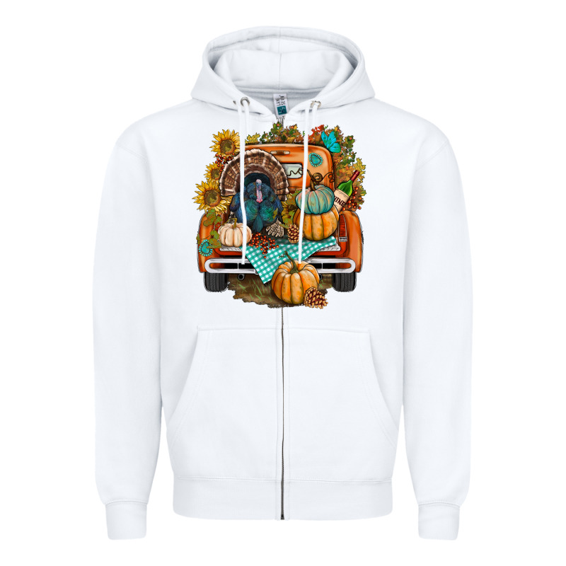 Thanksgiving Truck Bbs Zipper Hoodie by BundleAndBundleShop | Teevron