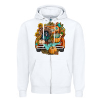 White thanksgiving truck bbs Zipper Hoodie - BundleAndBundleShop