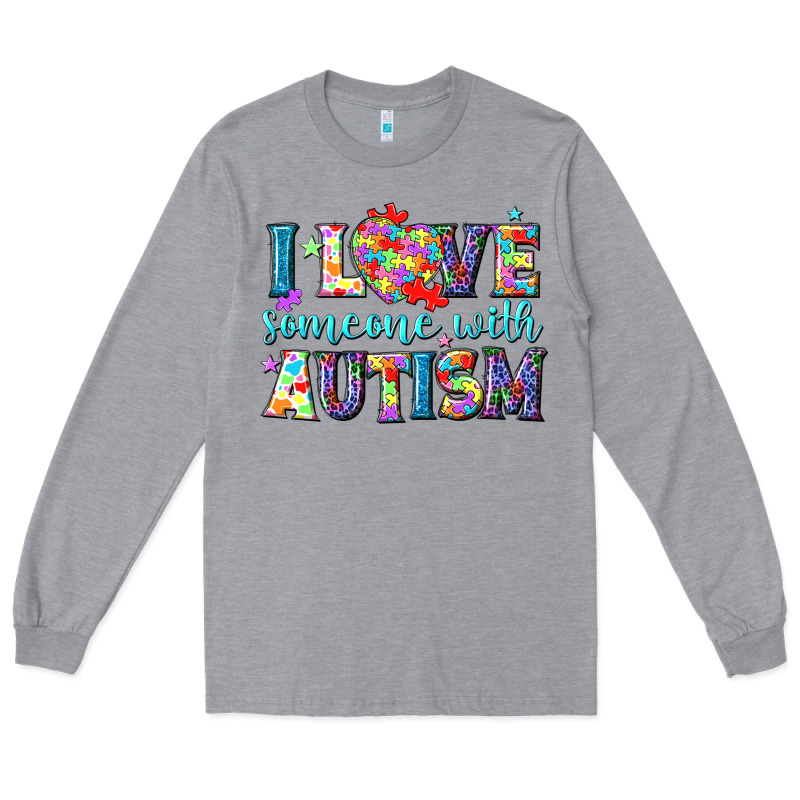 I Love Someone With Autism Long Sleeve Tee by NancyCooperArtShop | Teevron