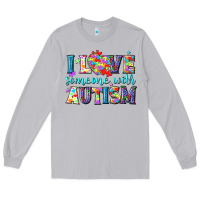 Moon Dust I love someone with Autism Long Sleeve Tee - NancyCooperArtShop