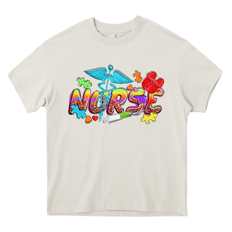 Autism Nurse Heavy Core Tee by NancyCooperArtShop | Teevron