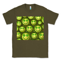 Army Green st. patrick's day lucky face Classic Tee - RanaPortraitStore
