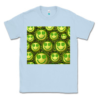 Dusty Blue st. patrick's day lucky face Classic Tee - RanaPortraitStore