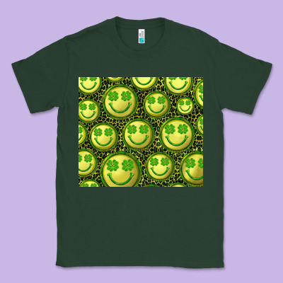 St. Patrick's Day Lucky Face Classic Tee Designed By Ranaportraitstore