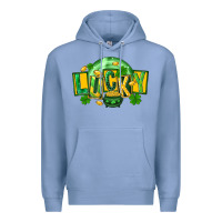 Colony Blue St. Patrick's Day lucky Premium Hoodie - FaDigitalArtStudio