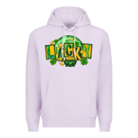 Lilac St. Patrick's Day lucky Premium Hoodie - FaDigitalArtStudio
