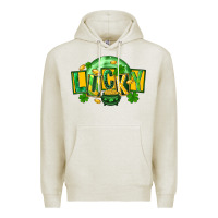 Oatmeal Heather St. Patrick's Day lucky Premium Hoodie - FaDigitalArtStudio