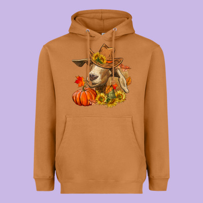 Fall Goat Heavyweight Hoodie Designed By Lillyallendesigns