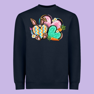 Easter Heart Easter Day Heavyweight Sweatshirt Designed By Cowgirlartshop