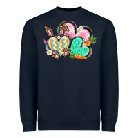 Navy Easter heart Easter Day Heavyweight Sweatshirt - CowGirlArtShop