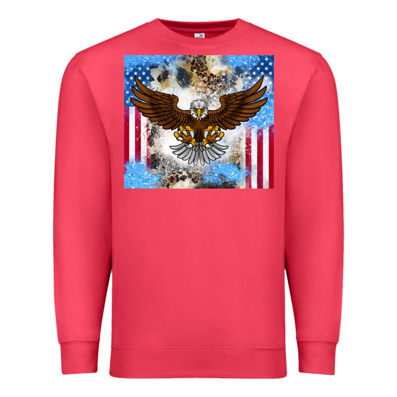 America Eagle Premium Sweatshirt by CowhideDigitalArt | Teevron