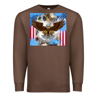 Chestnut America Eagle Premium Sweatshirt - CowhideDigitalArt