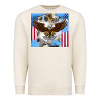 Sandshell America Eagle Premium Sweatshirt - CowhideDigitalArt
