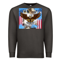 Smoke America Eagle Premium Sweatshirt - CowhideDigitalArt