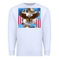 White America Eagle Premium Sweatshirt - CowhideDigitalArt