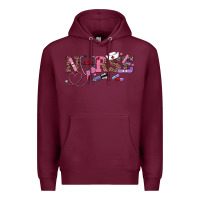 Burgundy valentine's day nurse Premium Hoodie - RanaPortraitStore