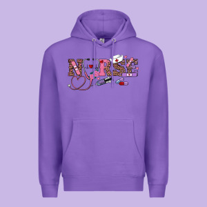 Valentine's Day Nurse Premium Hoodie Designed By Ranaportraitstore