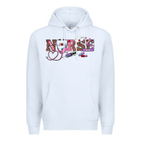 White valentine's day nurse Premium Hoodie - RanaPortraitStore