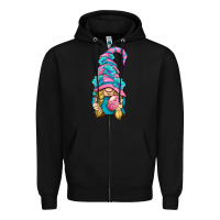 Black Easter Gnome Zipper Hoodie - BundleAndBundleShop