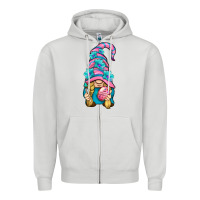 Dove Grey Easter Gnome Zipper Hoodie - BundleAndBundleShop