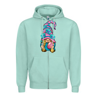 Seafoam Easter Gnome Zipper Hoodie - BundleAndBundleShop