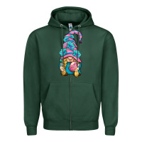 Sports Green Easter Gnome Zipper Hoodie - BundleAndBundleShop