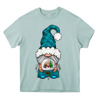 Arona winter gnome with snow globe Heavy Core Tee - NancyCooperArtShop