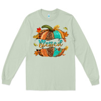 Matcha Blessed pumpkin Long Sleeve Tee - NancyCooperArtShop