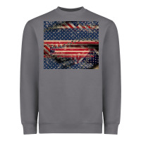 Storm American flag stitches Heavyweight Sweatshirt - CowGirlArtShop