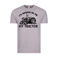 Vintage Zinc I D Rather Be On My Tractor Vintage Tee - Bettercallsaul
