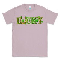 Lilac st. patrick's day lucky with clovers and horseshoe Classic Tee - RanaPortraitStore