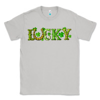 Moon Dust st. patrick's day lucky with clovers and horseshoe Classic Tee - RanaPortraitStore
